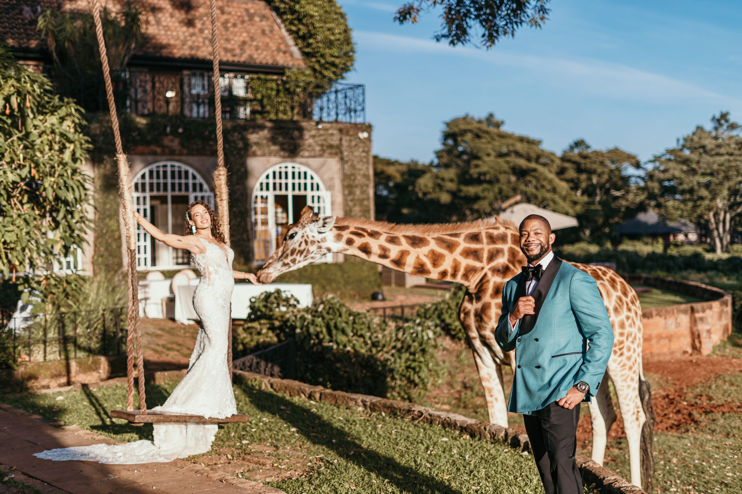 Giraffe Manor Wedding by Aura